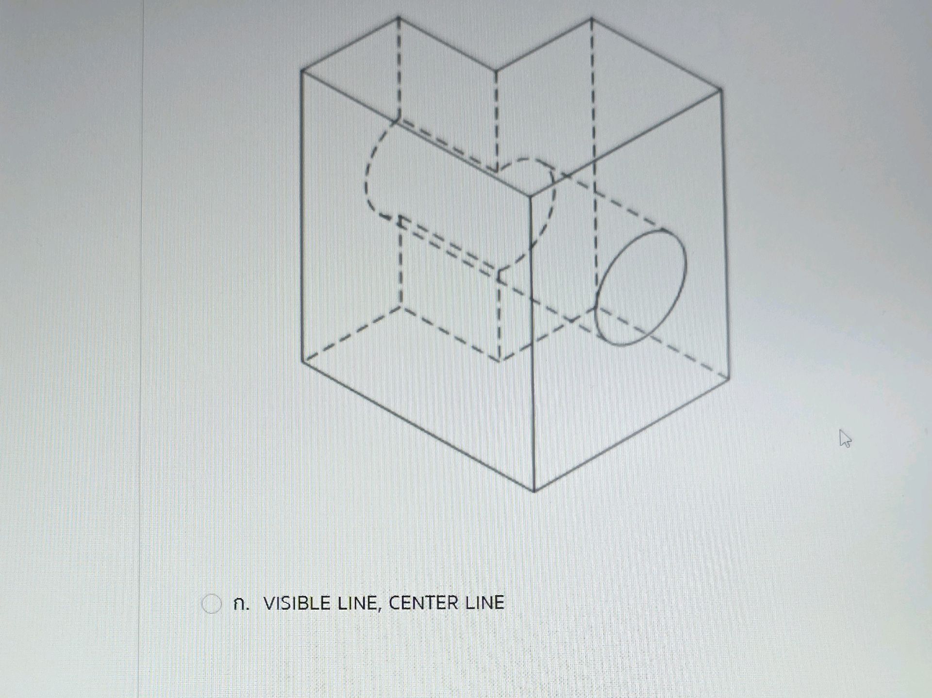 Identifying Visible and Center Lines in | StudyX