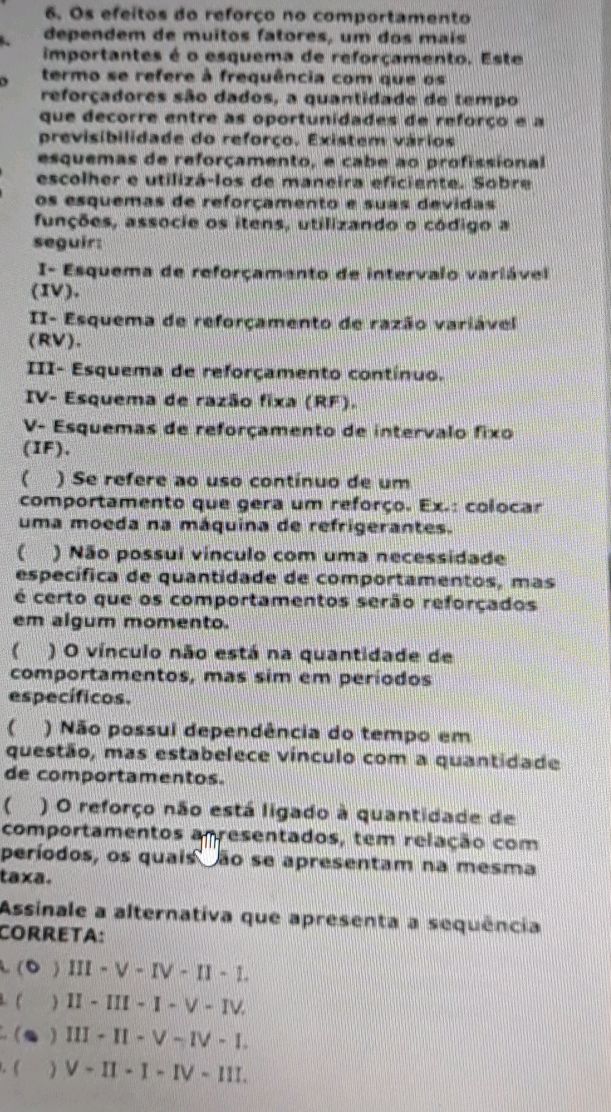 Os efeitos do reforço no comportamento