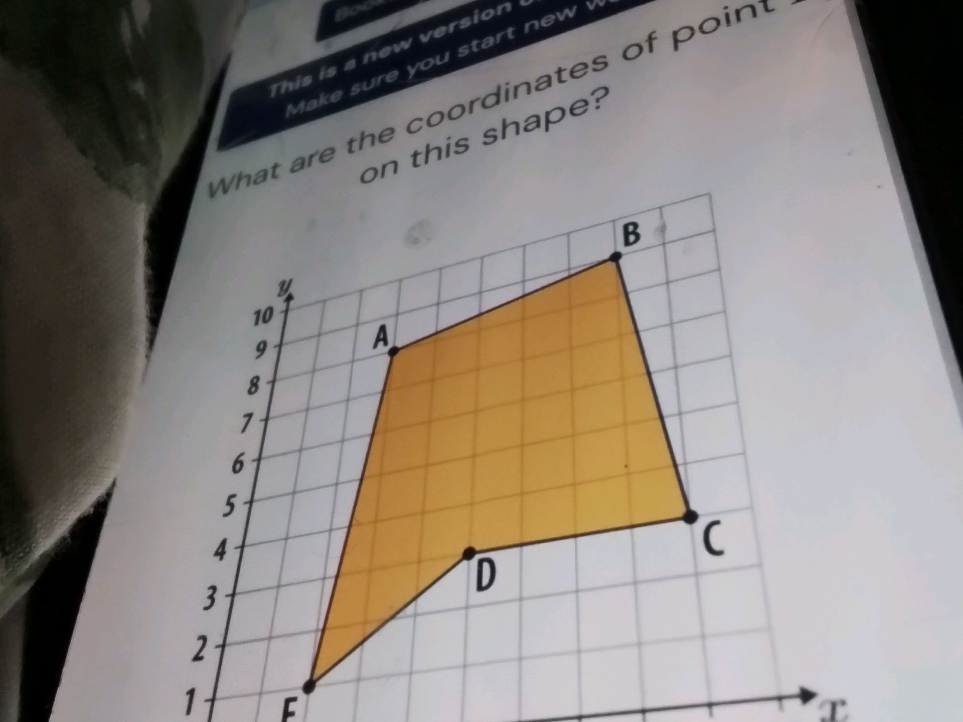 What are the coordinates of point on this | StudyX