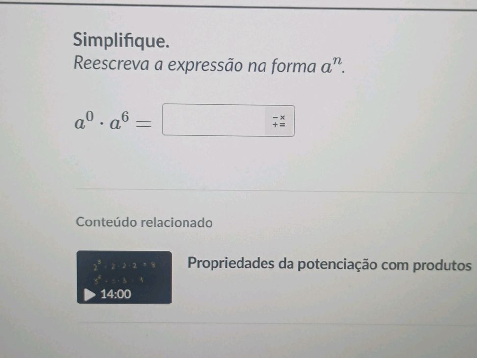 Simplifique. Reescreva a expressão na forma | StudyX