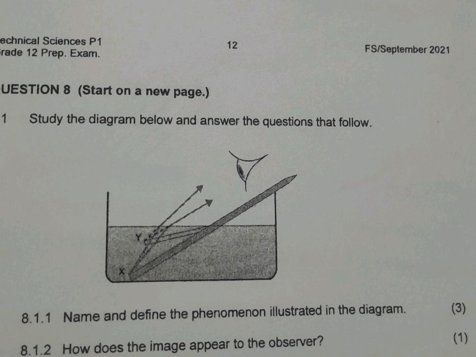 Study the diagram below and answer the | StudyX