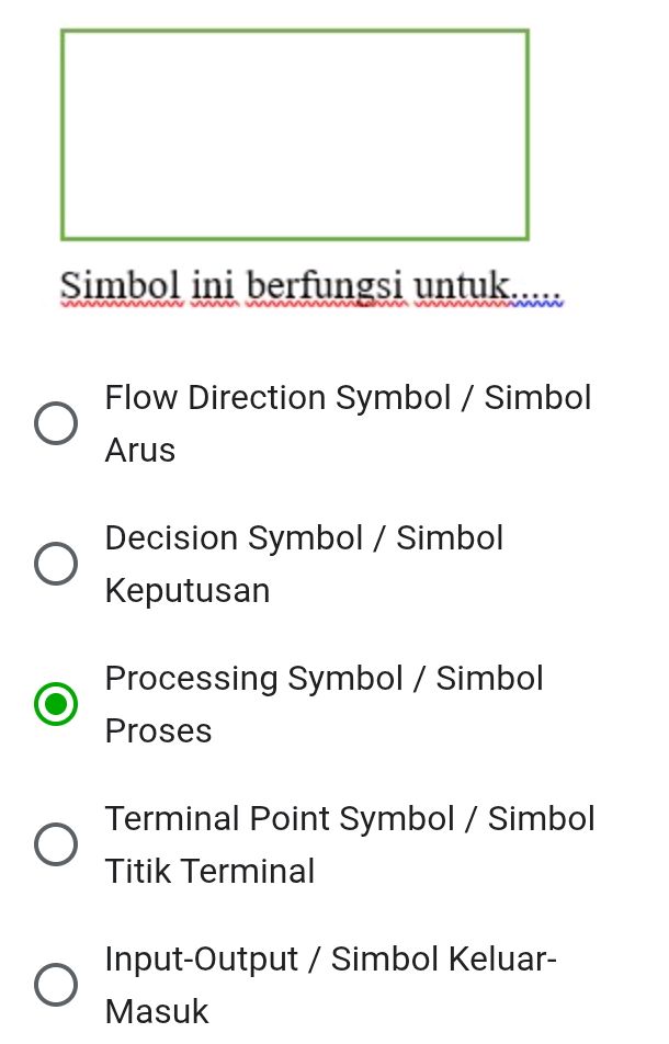Simbol ini berfungsi untuk..... Flow | StudyX