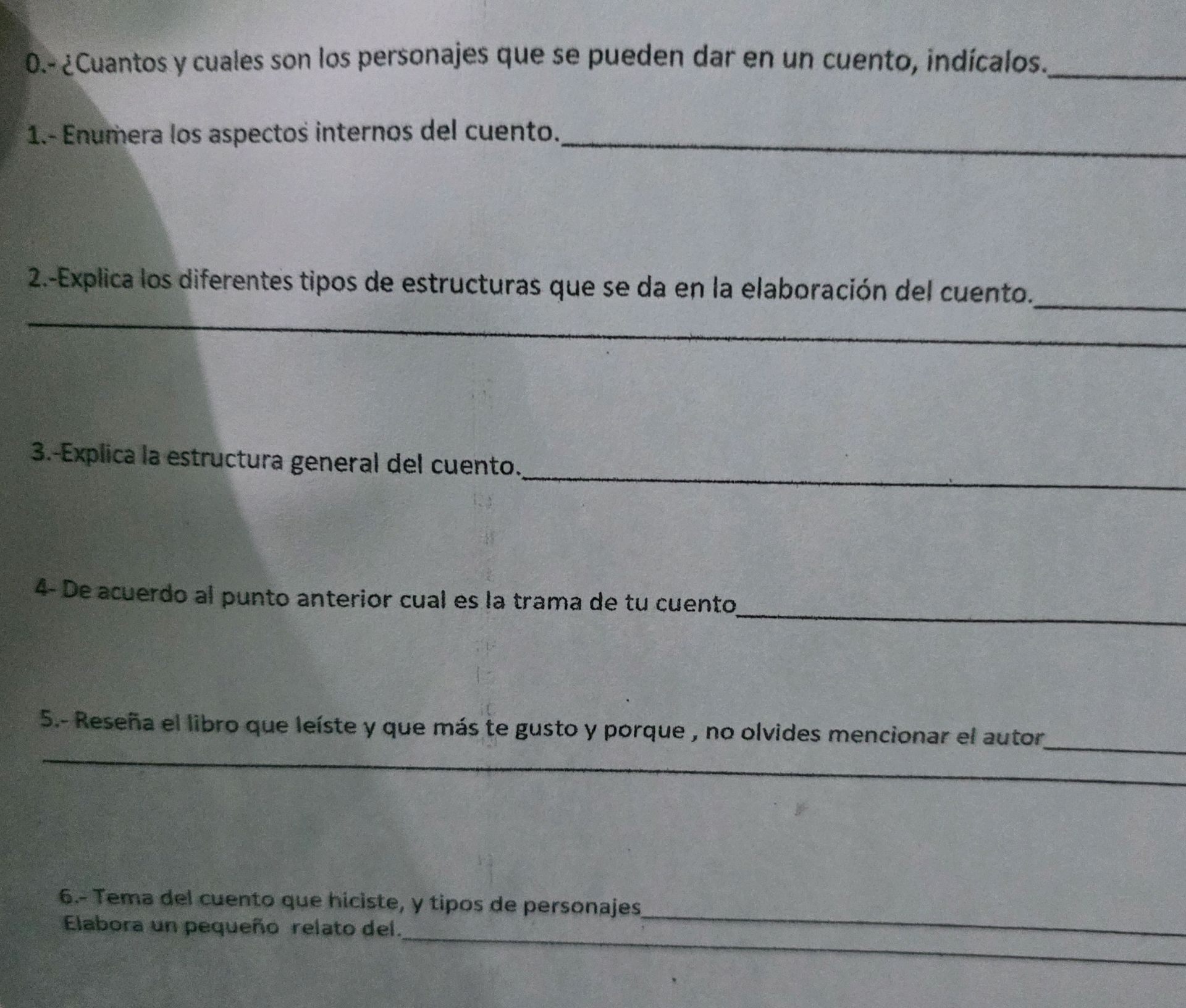 0.- ¿Cuantos y cuales son los personajes que | StudyX