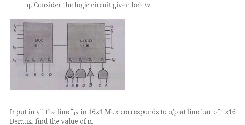 Consider the logic circuit given below | StudyX