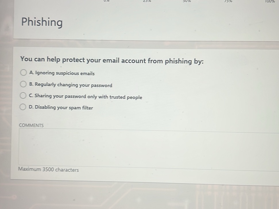 You can help protect your email account from | StudyX