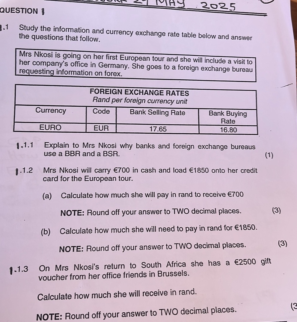 1.1 Study the information and currency | StudyX