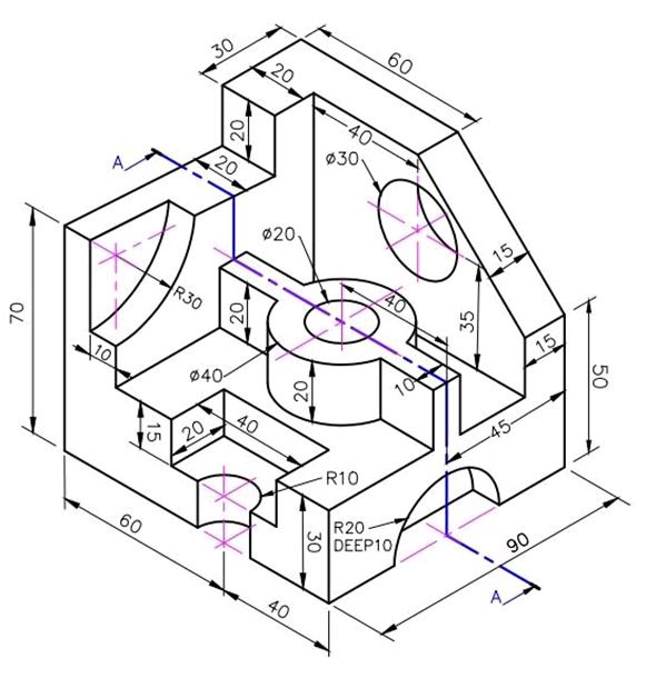 The image is a 3D engineering drawing of a | StudyX