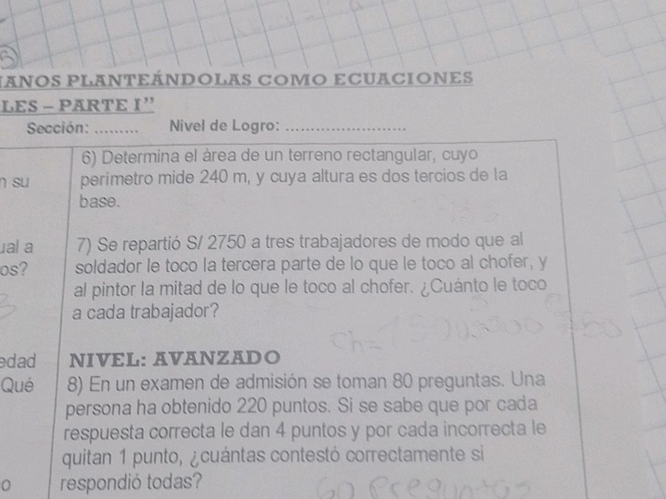 6) Determina el área de un terreno | StudyX