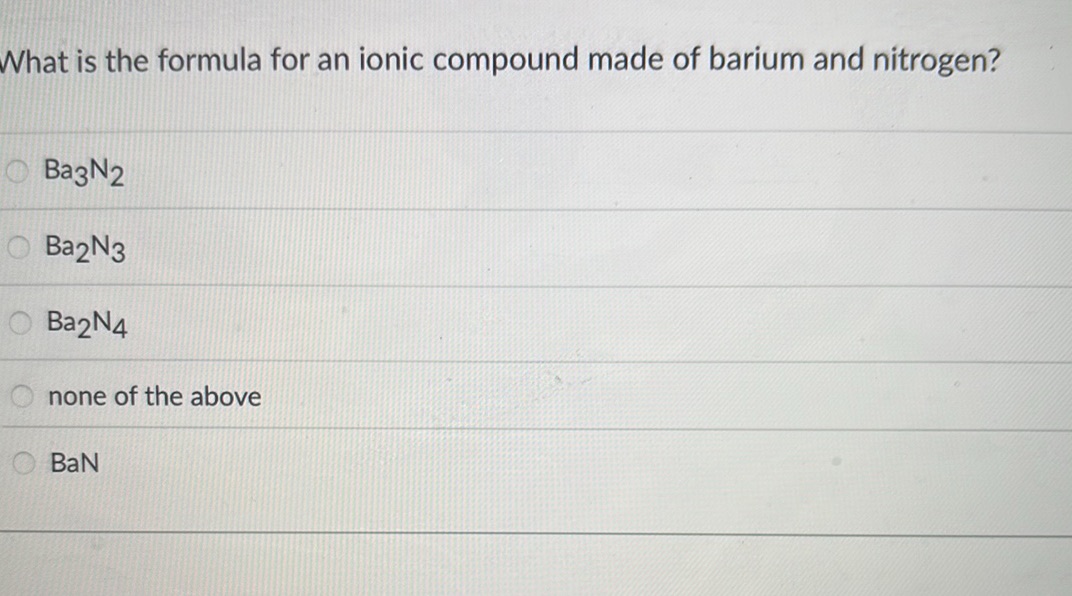 What is the formula for an ionic compound | StudyX