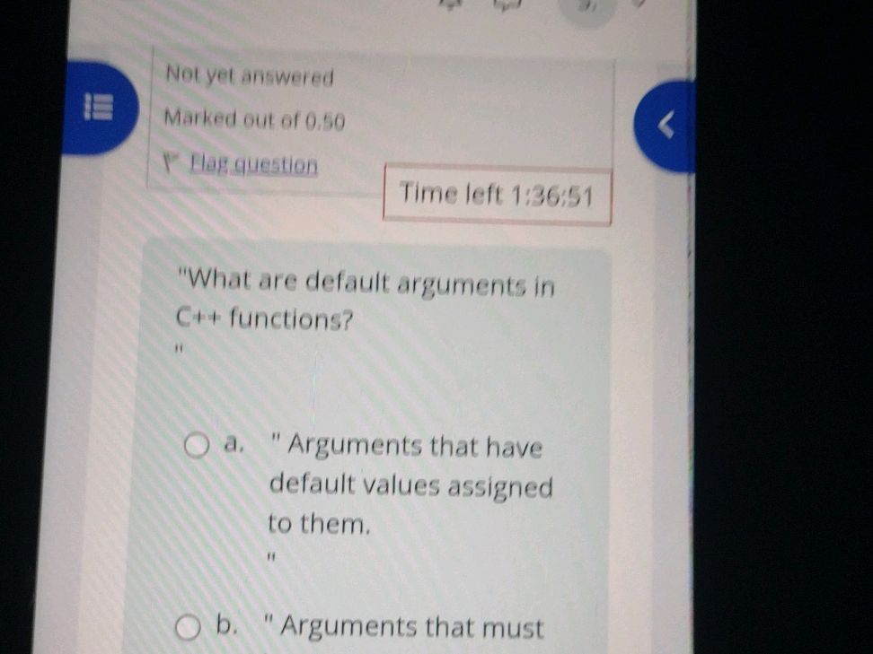 "What are default arguments in C++ | StudyX