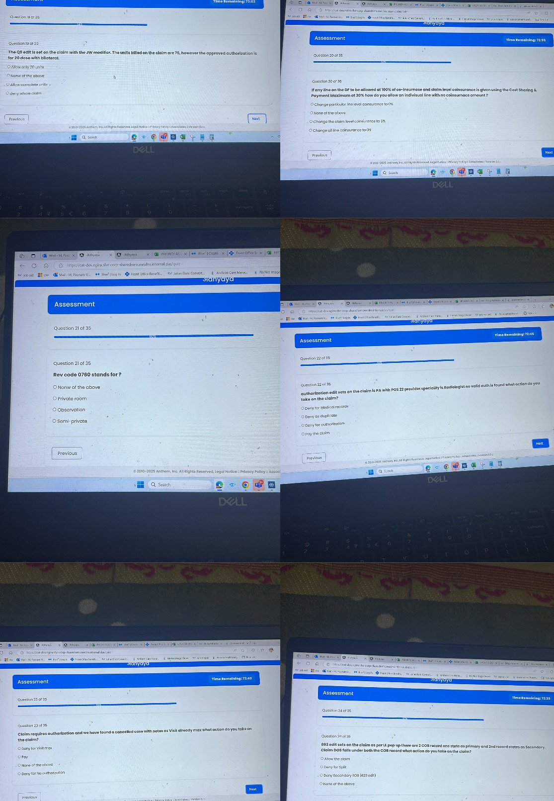 Question 19 of 35 The QS edit is set on the | StudyX