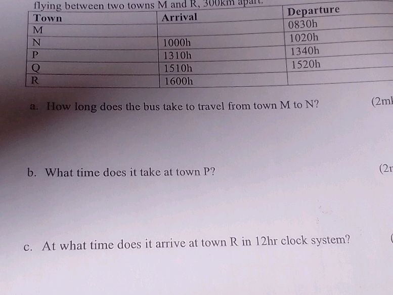 The table below shows the arrival and | StudyX