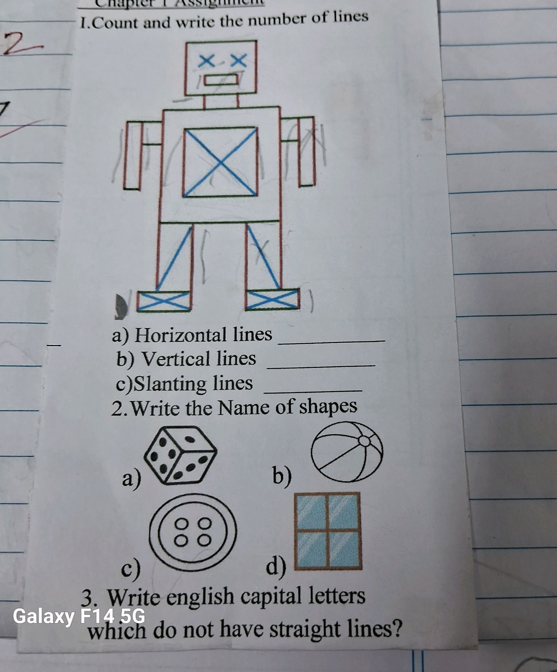 1. Count and write the number of lines a) | StudyX