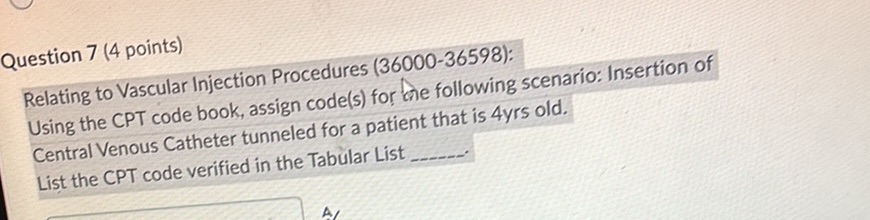 Question 7 (4 points) Relating to Vascular