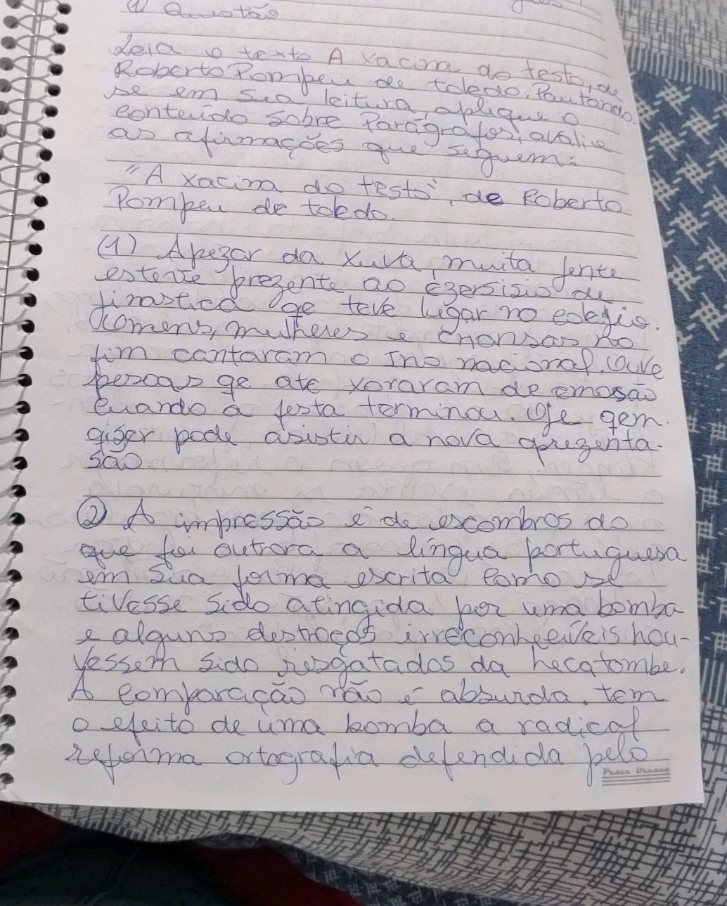 Leia o texto 