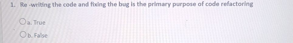 1 Re Writing The Code And Fixing The Bug Is Studyx