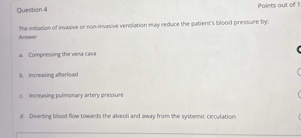 Non Invasive Question Mean Question 4 The initiation of invasive or | StudyX