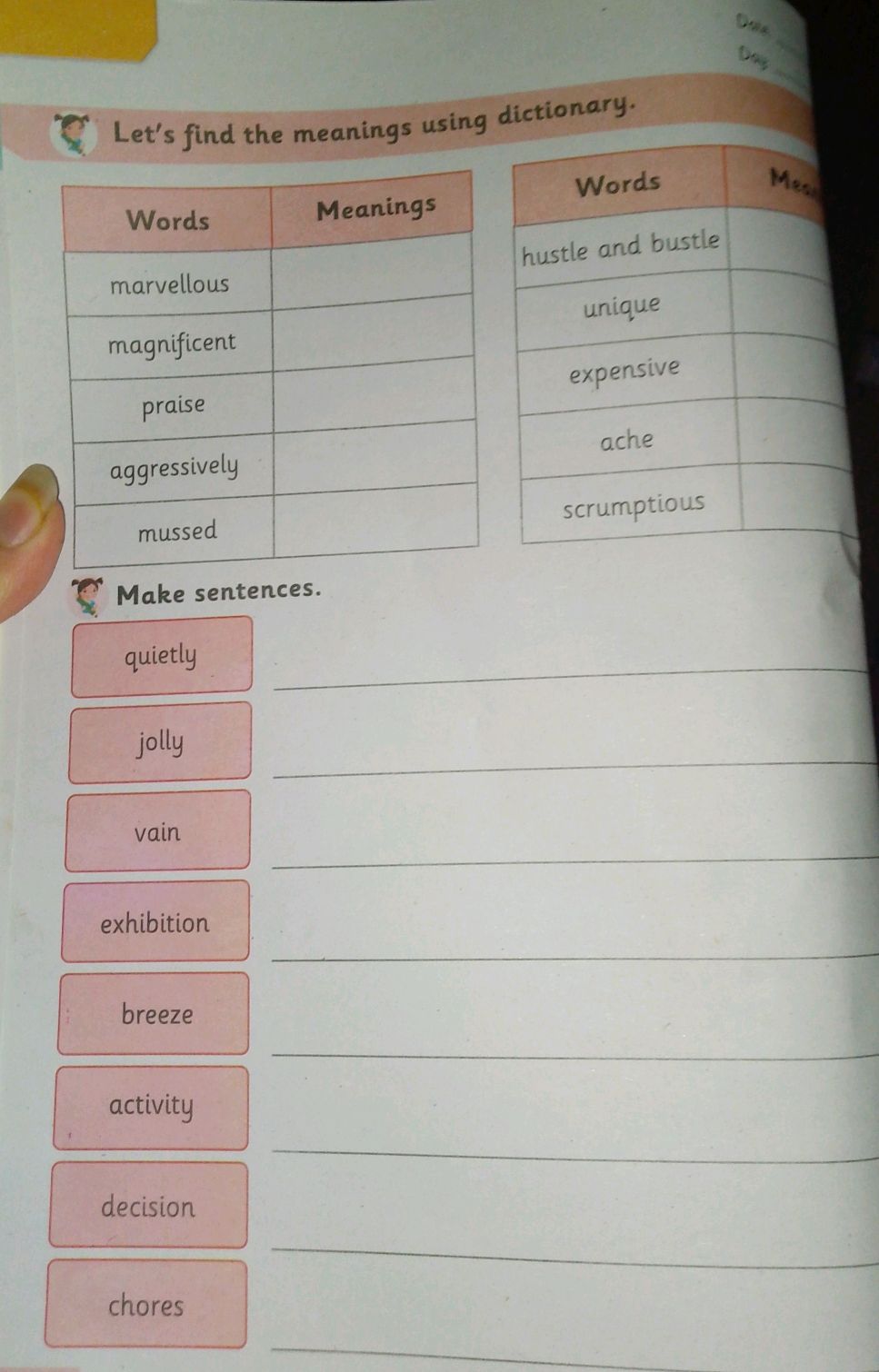 Let's find the meanings using dictionary. | | StudyX