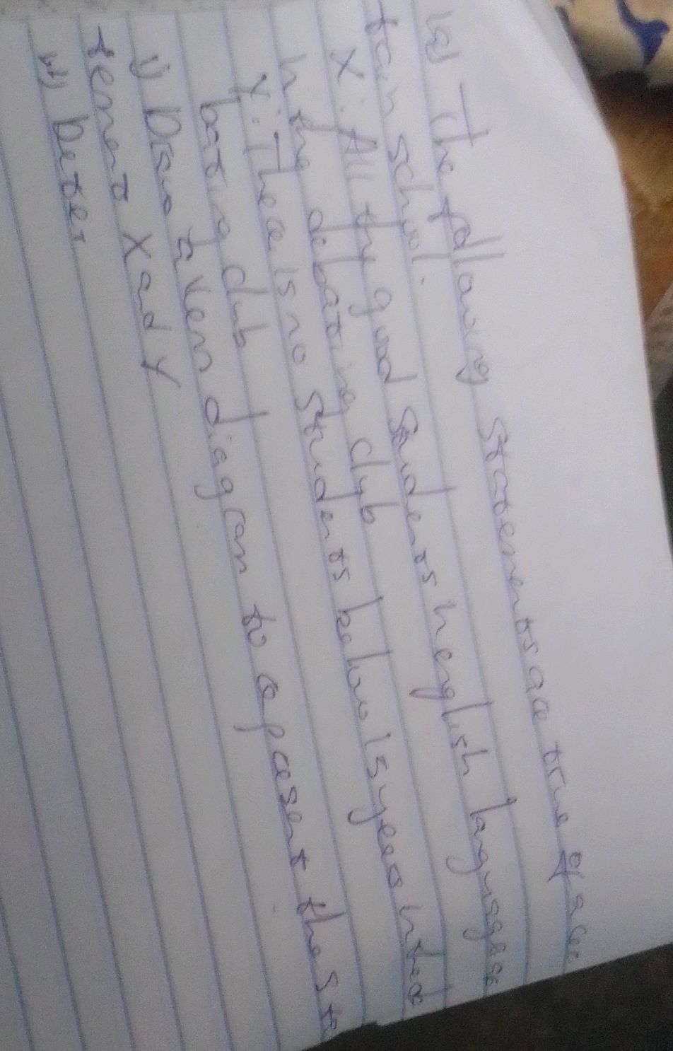 1) the following statements are true of a | StudyX