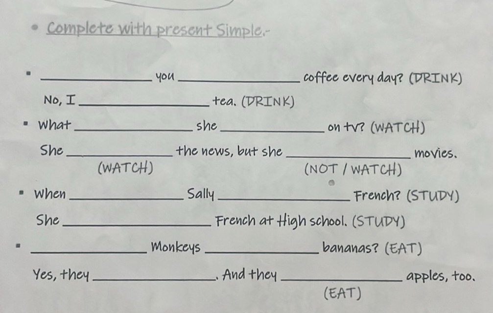Present Simple Tense | StudyX