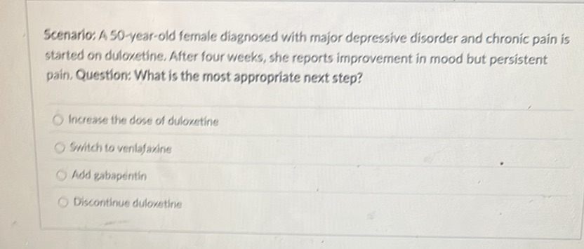 Scenario: A 50-year-old female diagnosed | StudyX