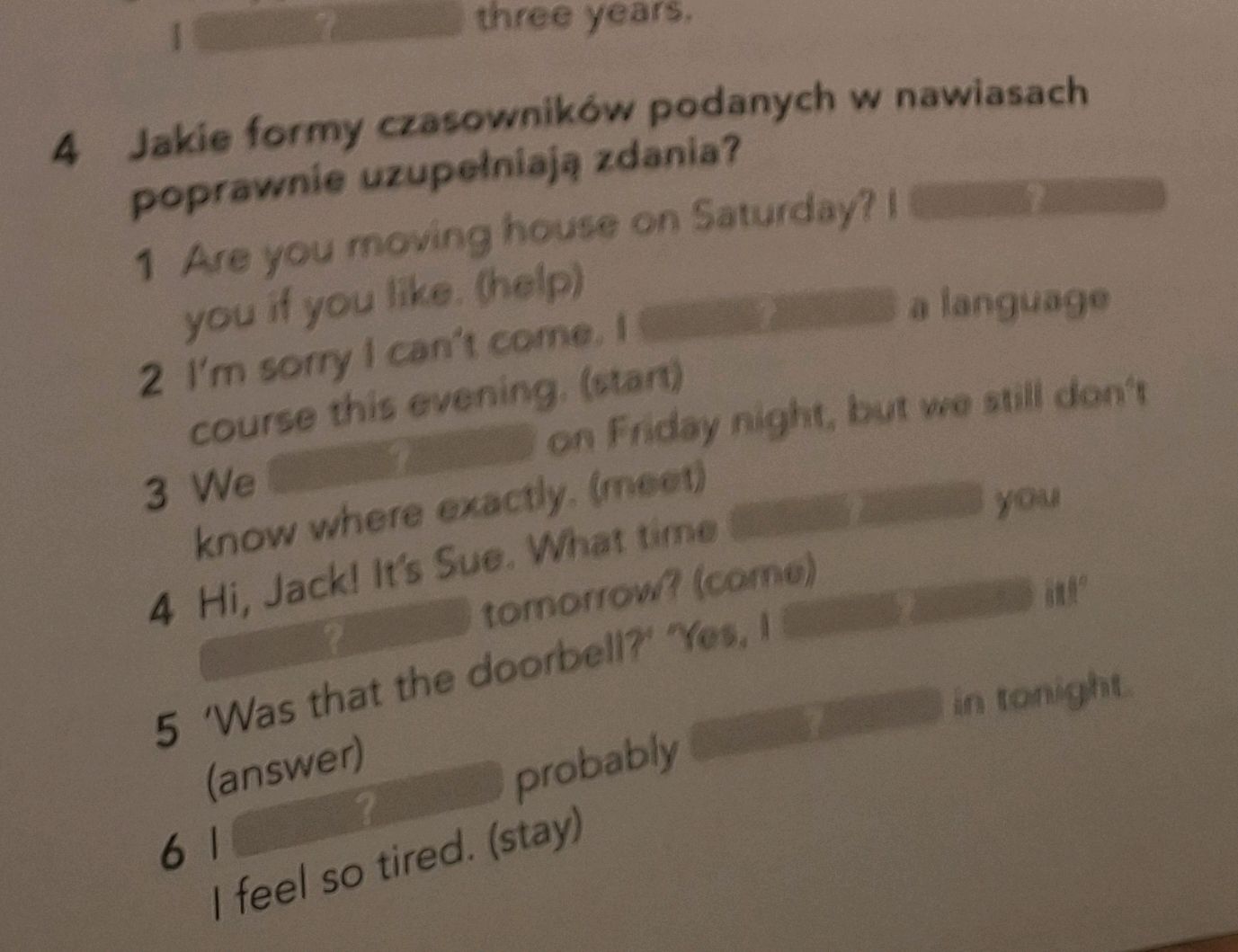 Jakie Formy Czasowników Podanych W Nawiasach Poprawnie Uzupełniają Zdania