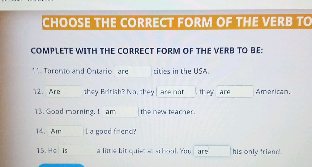 CHOOSE THE CORRECT FORM OF THE VERB TO | StudyX
