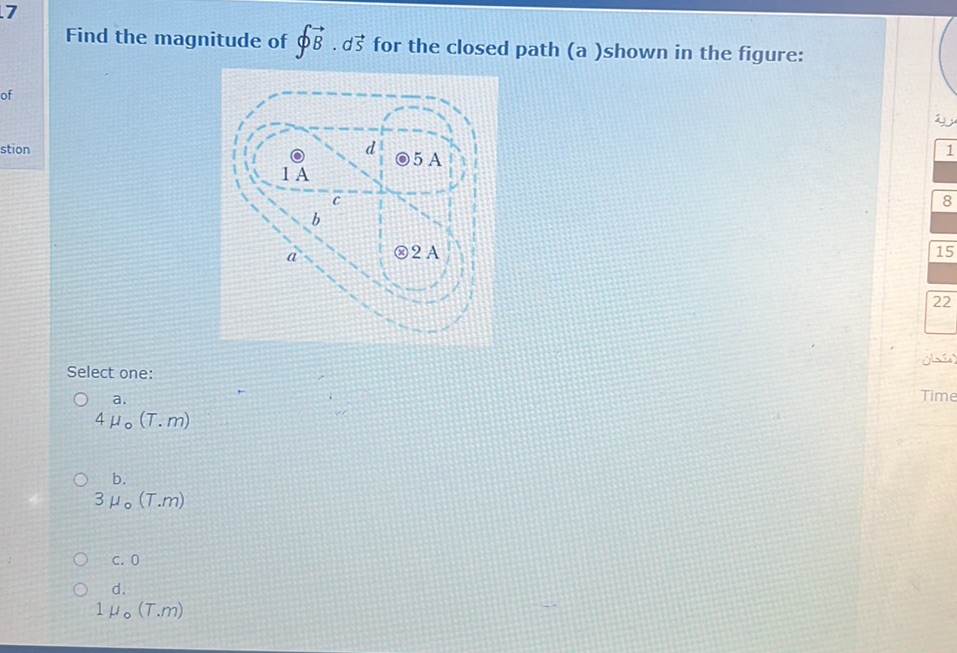Find the magnitude of $ {B} d{s}$ for the | StudyX