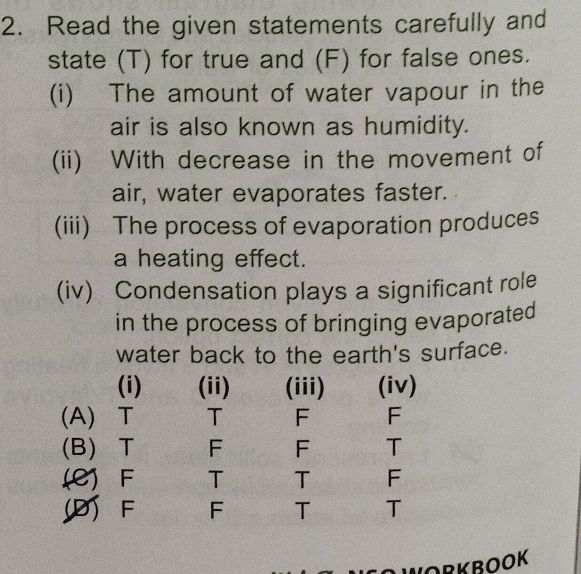 2. Read the given statements carefully and | StudyX