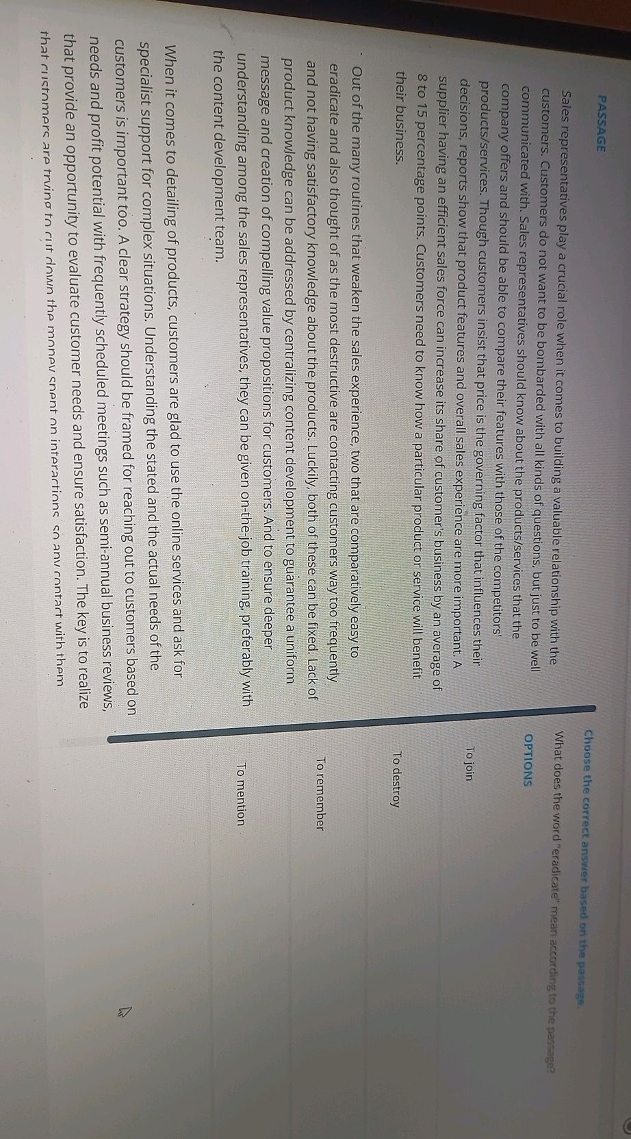 Choose the correct answer based on the | StudyX