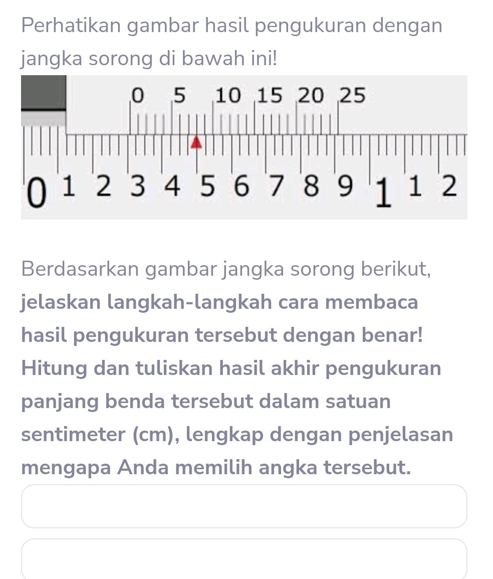 Pengukuran Rosa Perhatikan gambar hasil pengukuran dengan | StudyX