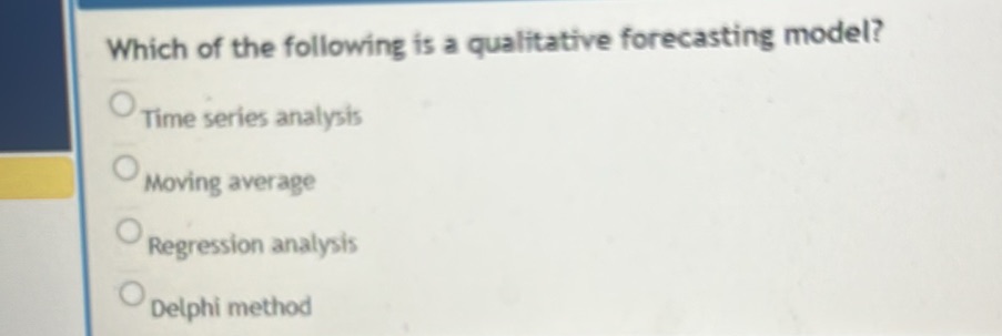 Which of the following is a qualitative | StudyX