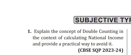 1. Explain the concept of Double Counting in | StudyX