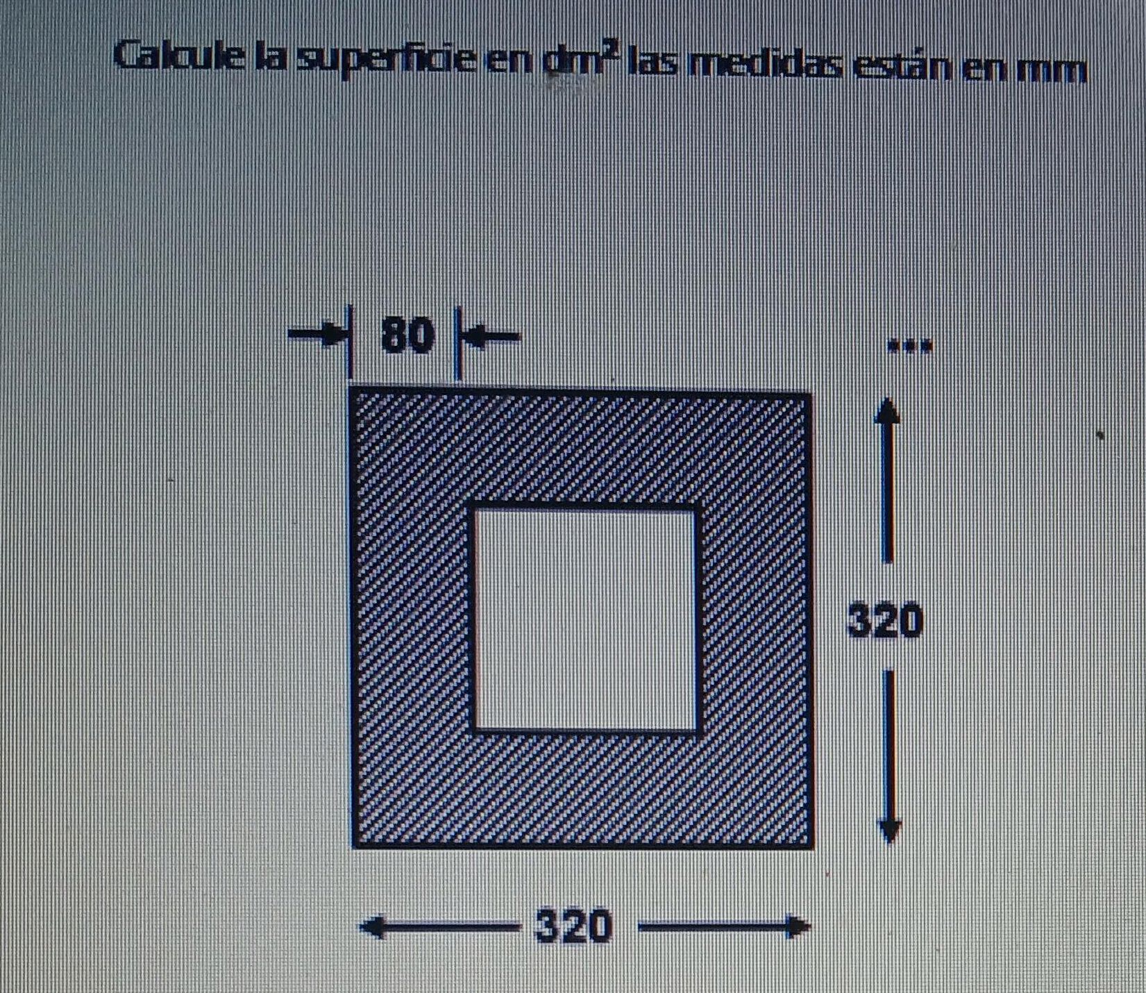Calculate the surface in $dm^2$ las medidas | StudyX
