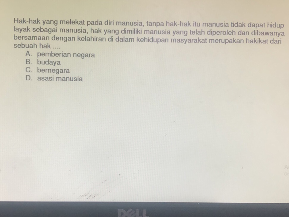 Hak-hak yang melekat pada diri manusia, | StudyX