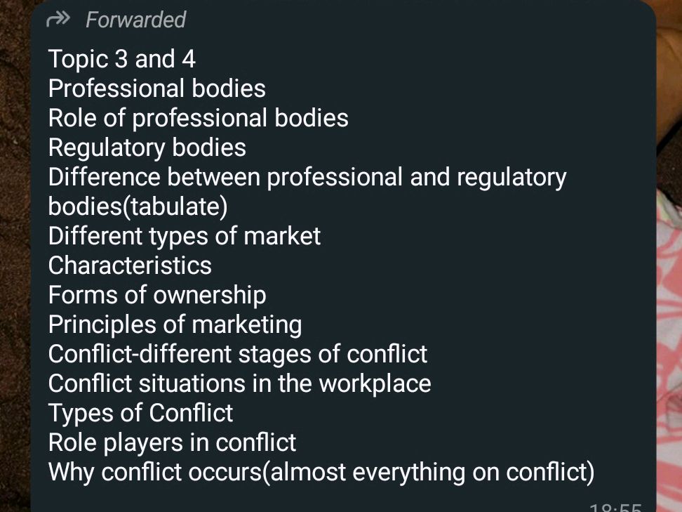 Topic 3 and 4 Professional bodies Role of | StudyX