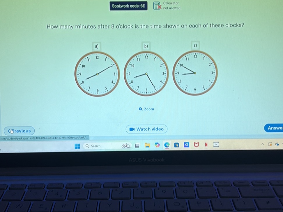 How many minutes after 8 o'clock is the time | StudyX
