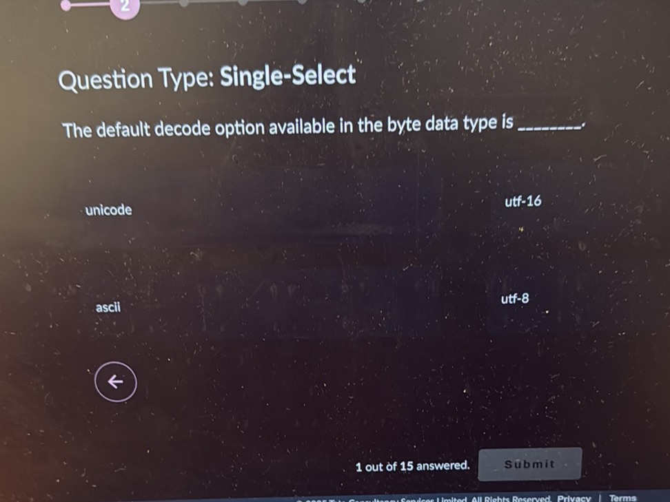 The default decode option available in the | StudyX