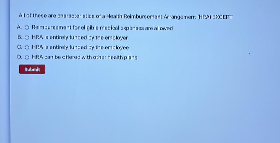 Hra Color Code All of these are characteristics of a Health