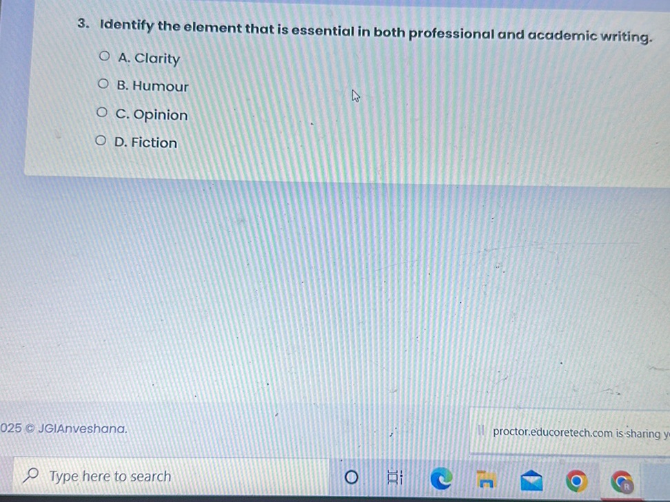 3. Identify the element that is essential in | StudyX