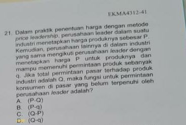 21. Dalam praktik penentuan harga dengan | StudyX