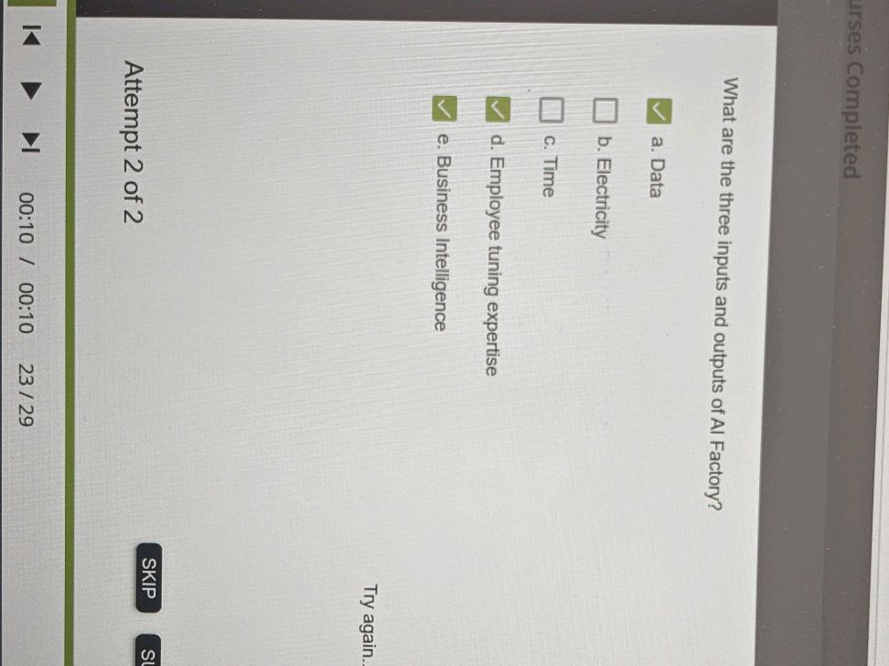 What are the three inputs and outputs of AI | StudyX