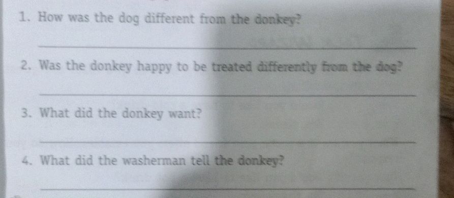 1. How was the dog different from the | StudyX