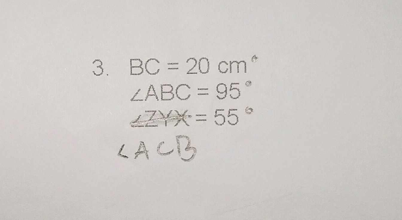Calculate Angle ACB in Triangle