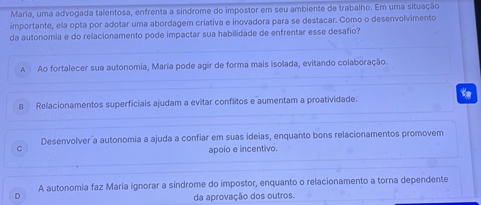 Maria, uma advogada talentosa, enfrenta a | StudyX