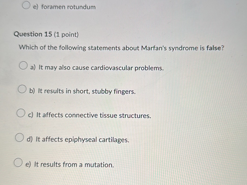Which Of The Following Statements About Marfan's Syndrome Is False