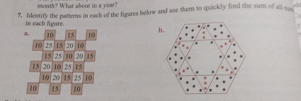 7. Identify the patterns in each of the | StudyX