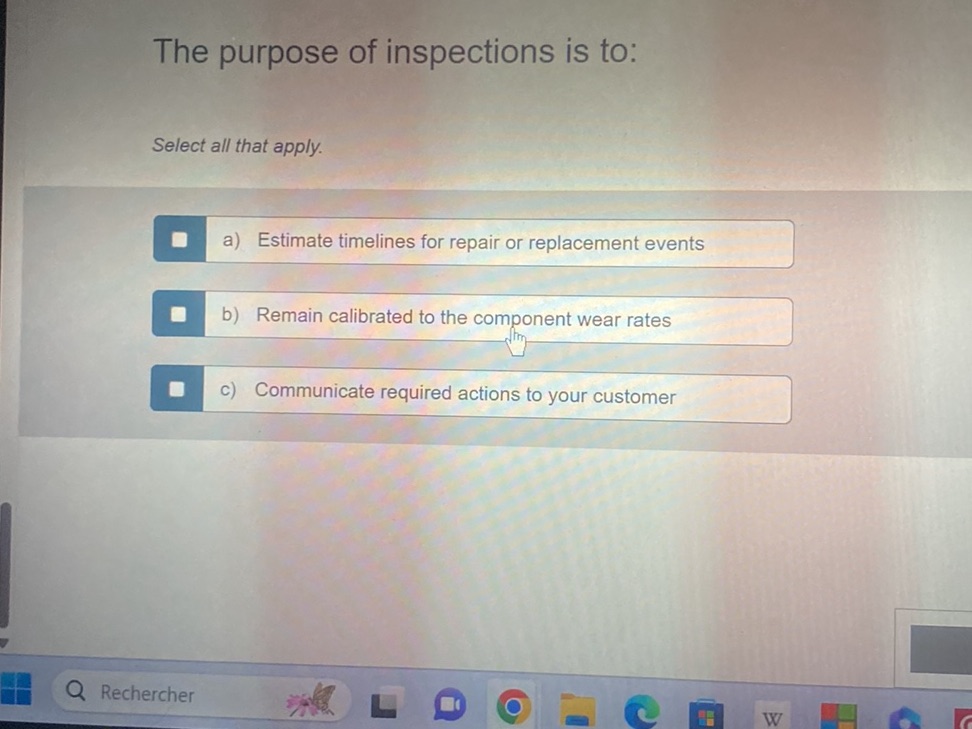 The purpose of inspections is to: Select | StudyX