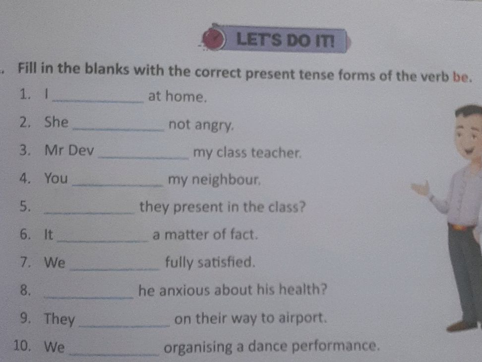 Fill in the blanks with the correct present | StudyX