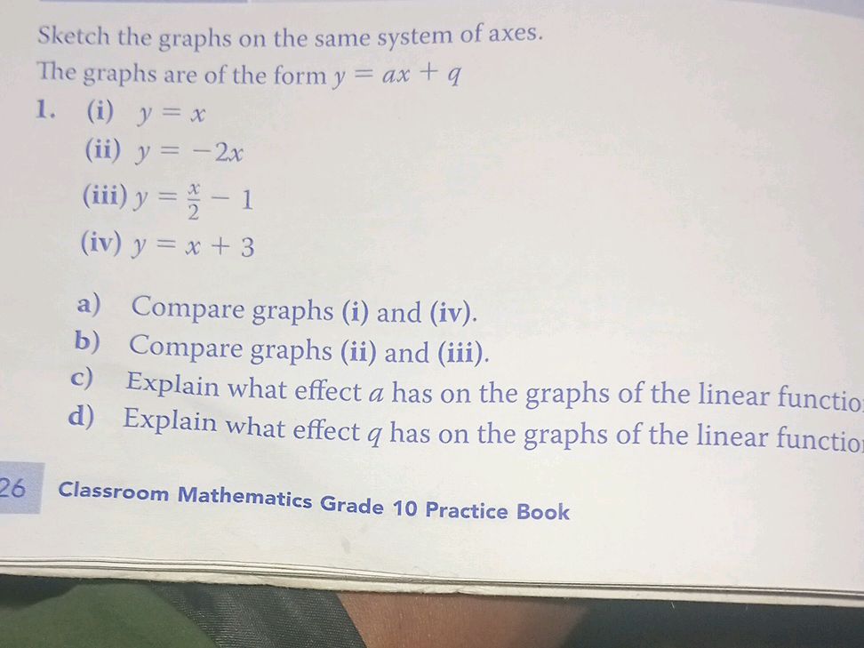 Sketch the graphs on the same system of | StudyX